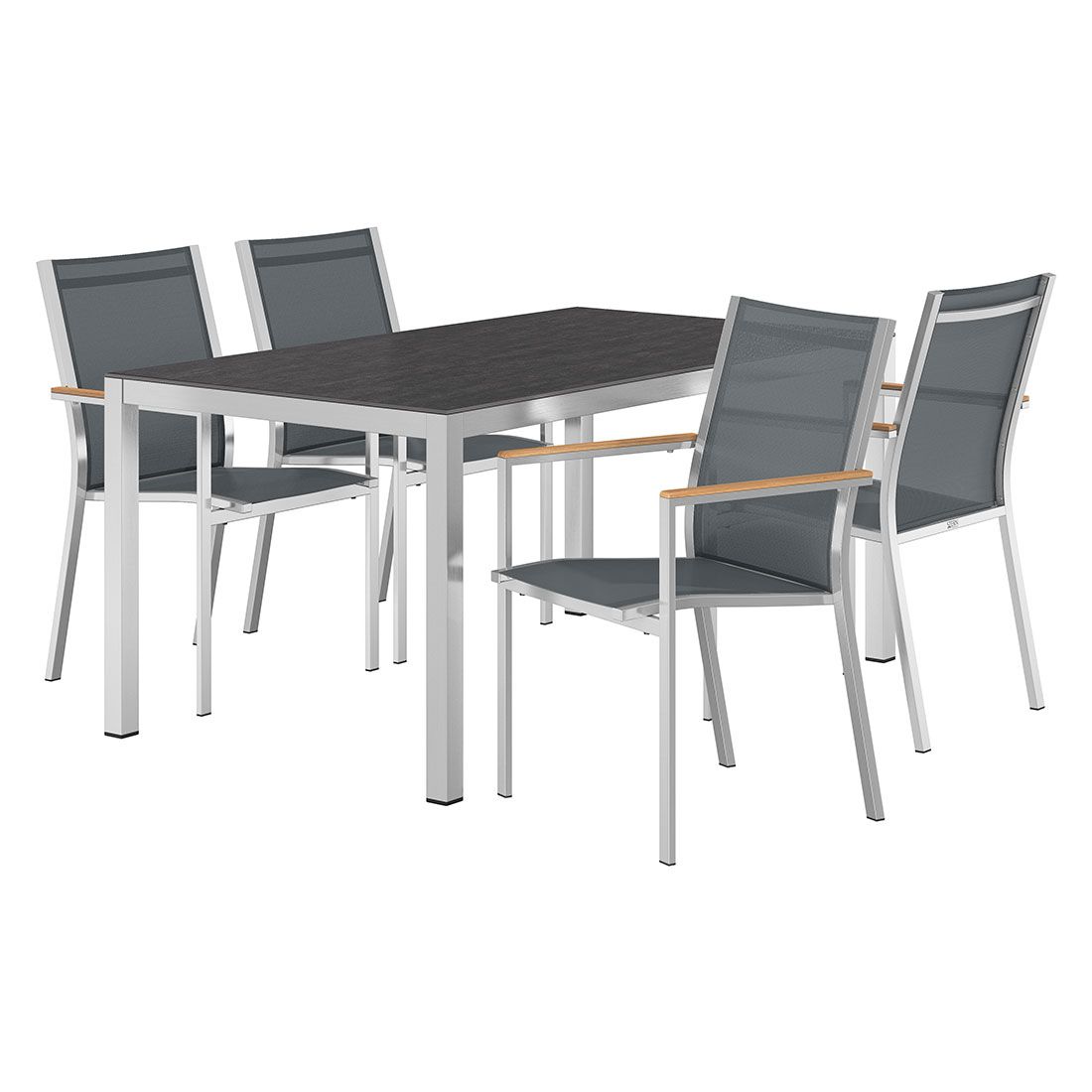 Stern Cardiff Gartenmöbel-Set 5-tlg. mit OUTLIV. Tisch 160x90cm