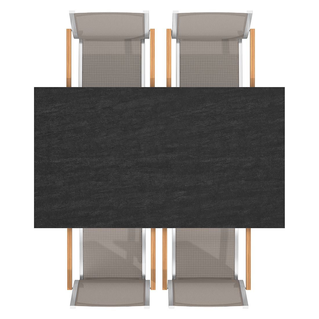 Stern Cardiff Gartenmöbel-Set M (4 Plätze) mit OUTLIV. Tisch 160x90cm