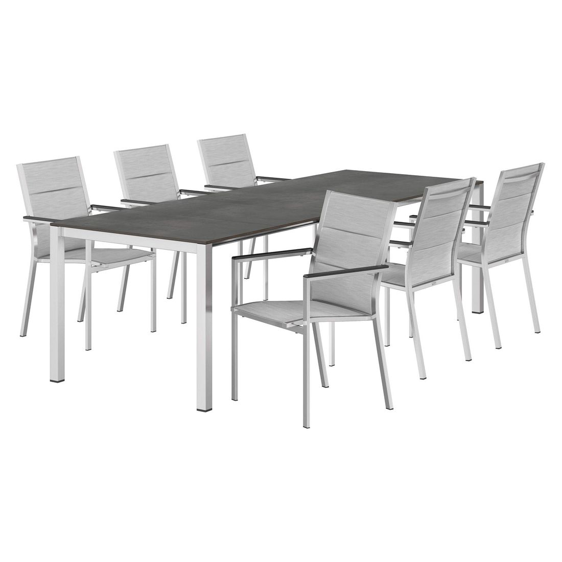 Stern Cardiff Gartenmöbel-Set L (6 Plätze) mit OUTLIV. Tisch 160/217/267x91cm