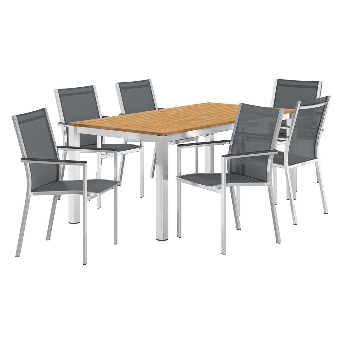 Stern Cardiff Gartenmöbel-Set L (6 Plätze) mit OUTLIV. Tisch 180/240x90cm