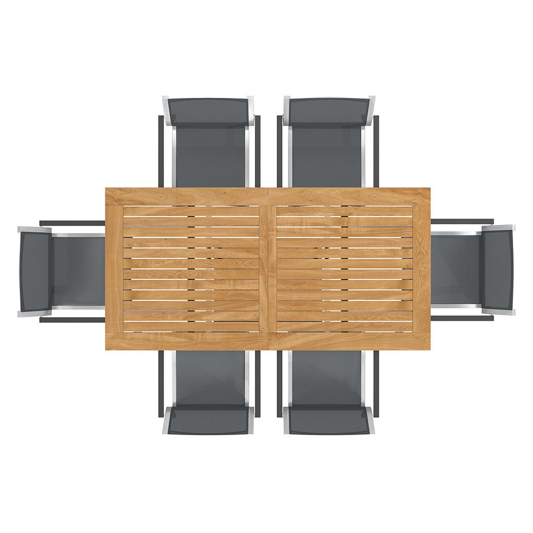 Stern Cardiff Gartenmöbel-Set L (6 Plätze) mit OUTLIV. Tisch 180/240x90cm