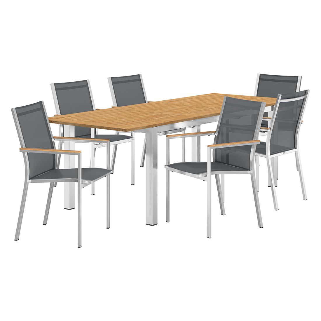 Stern Cardiff Gartenmöbel-Set L (6 Plätze) mit OUTLIV. Tisch 180/240x90cm