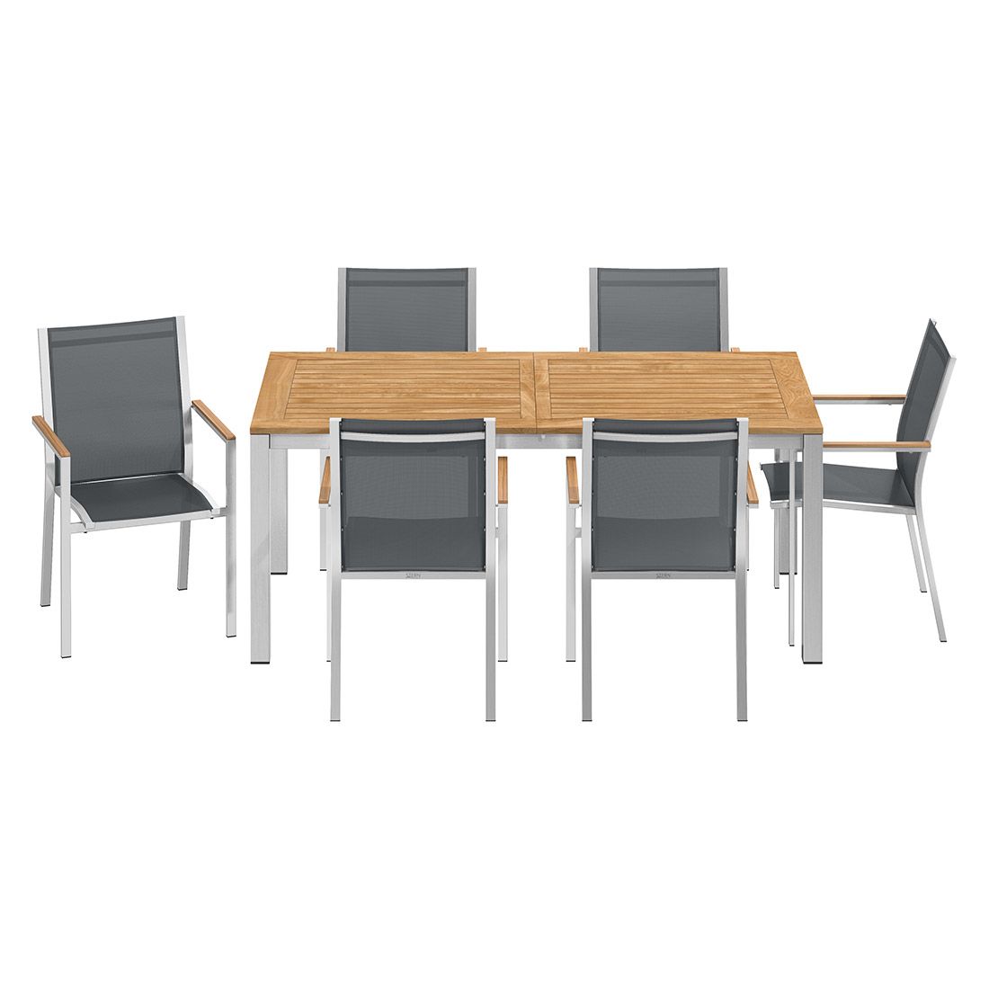 Stern Cardiff Gartenmöbel-Set L (6 Plätze) mit OUTLIV. Tisch 180/240x90cm