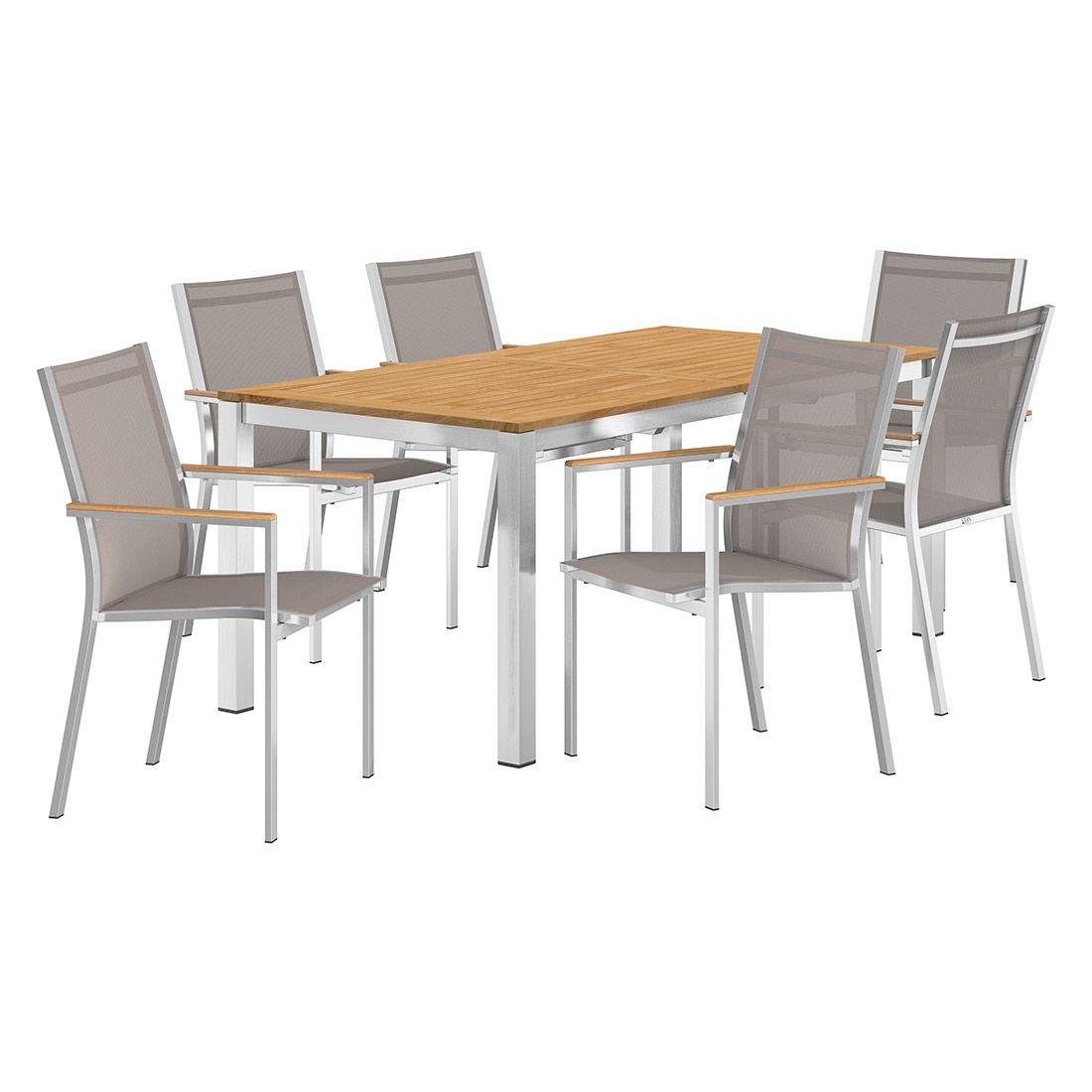 Stern Cardiff Gartenmöbel-Set L (6 Plätze) mit OUTLIV. Tisch 180/240x90cm