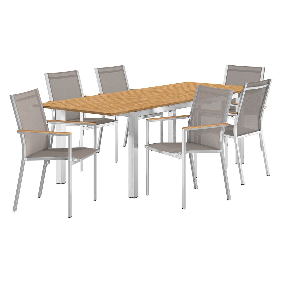 Stern Cardiff Gartenmöbel-Set L (6 Plätze) mit OUTLIV. Tisch 180/240x90cm
