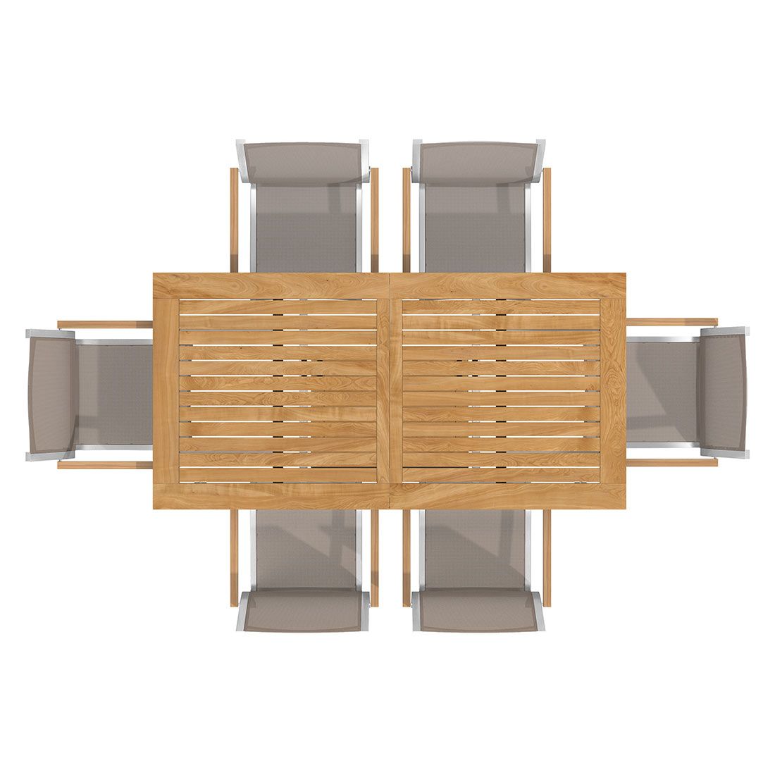 Stern Cardiff Gartenmöbel-Set L (6 Plätze) mit OUTLIV. Tisch 180/240x90cm