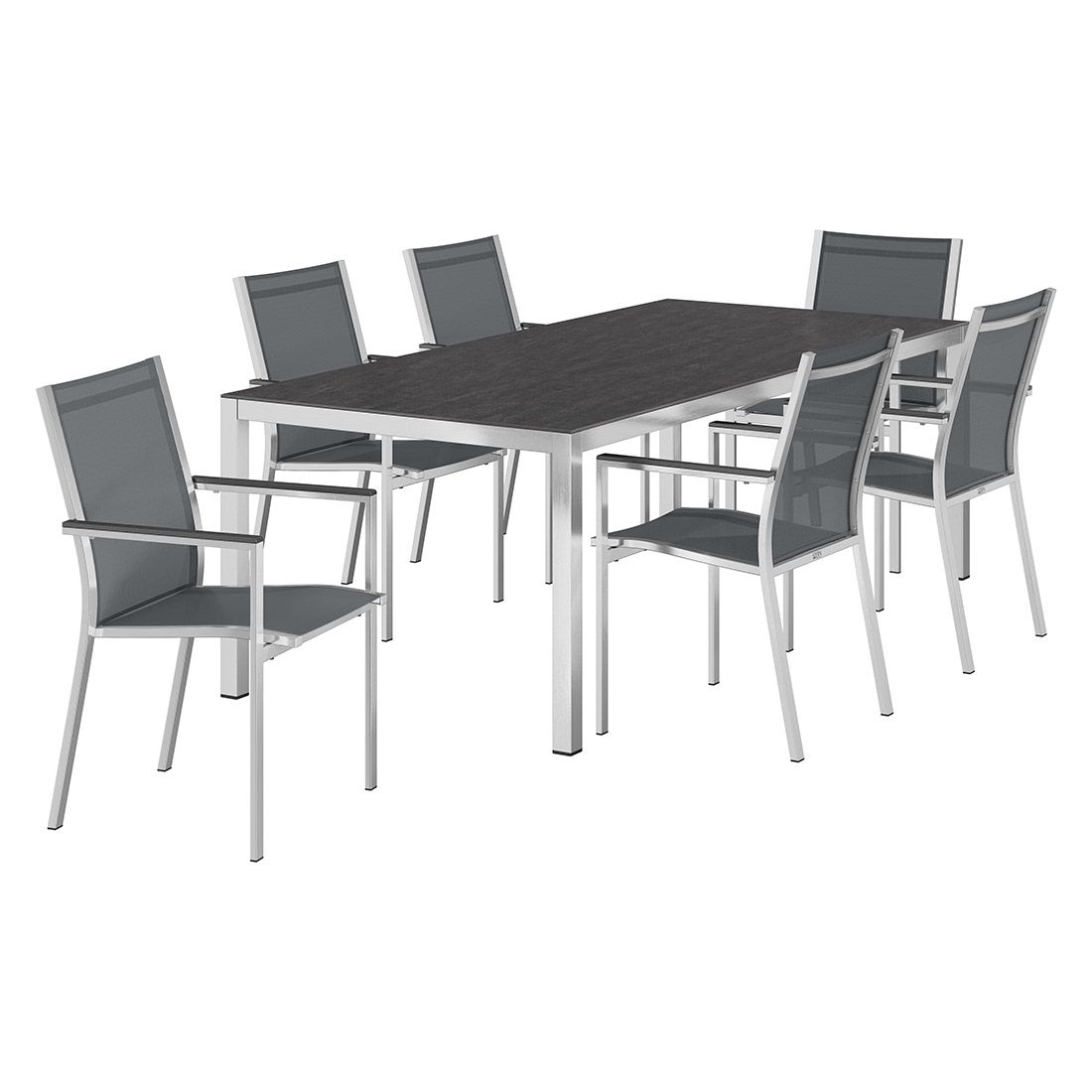 Stern Cardiff Gartenmöbel-Set L (6 Plätze) mit OUTLIV. Tisch 220x100cm