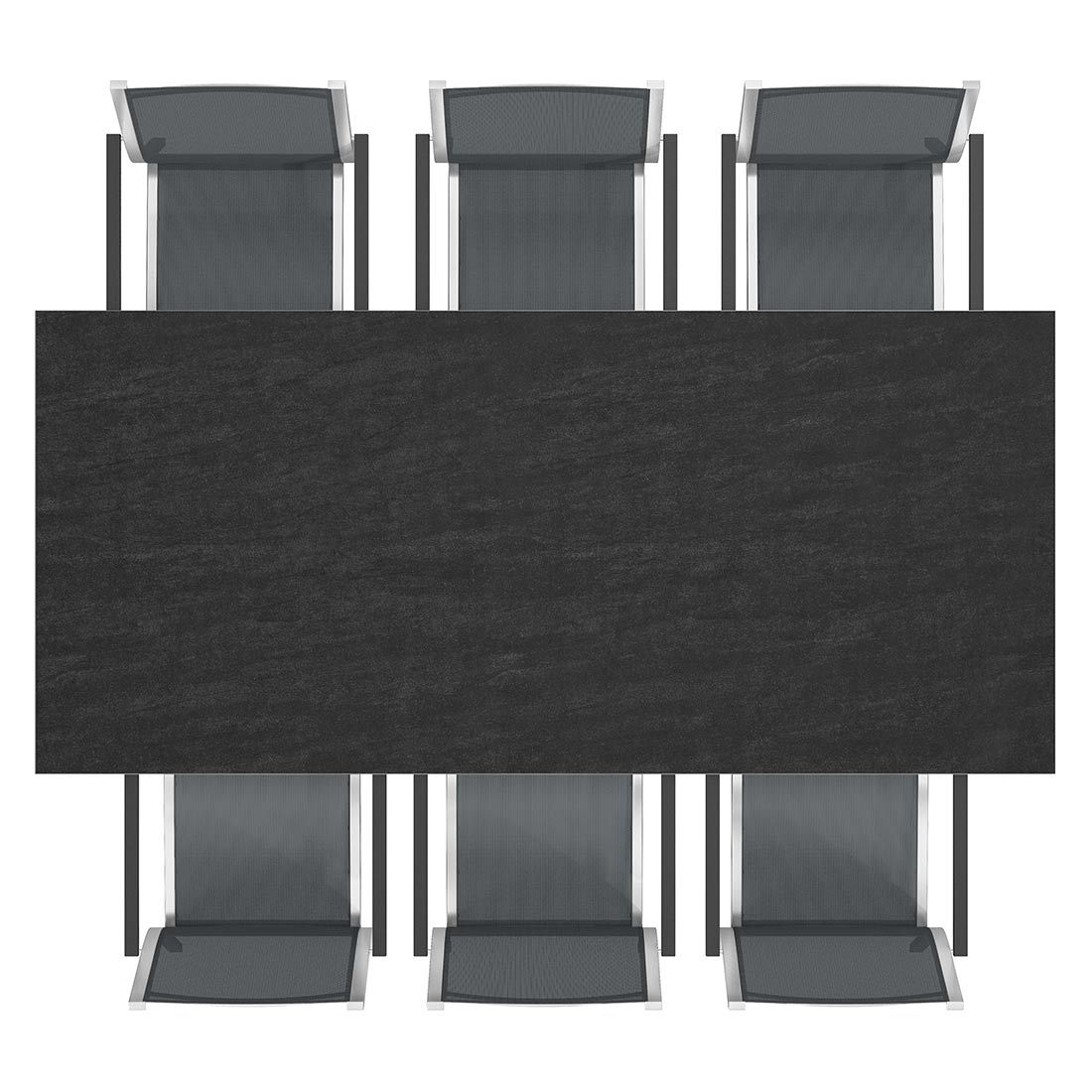 Stern Cardiff Gartenmöbel-Set L (6 Plätze) mit OUTLIV. Tisch 220x100cm