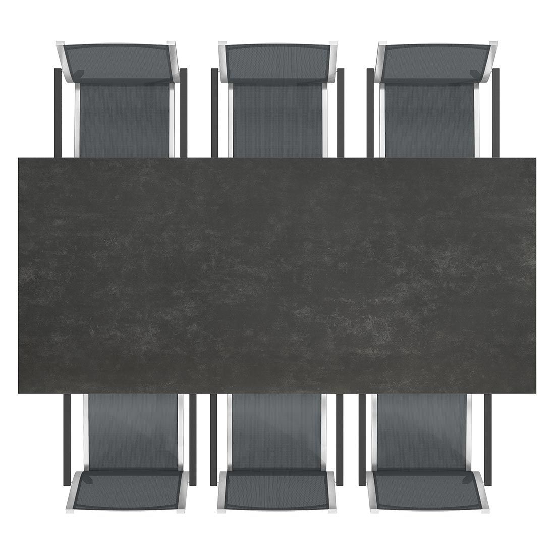 Stern Cardiff Gartenmöbel-Set 7-tlg. Tisch 220x100cm