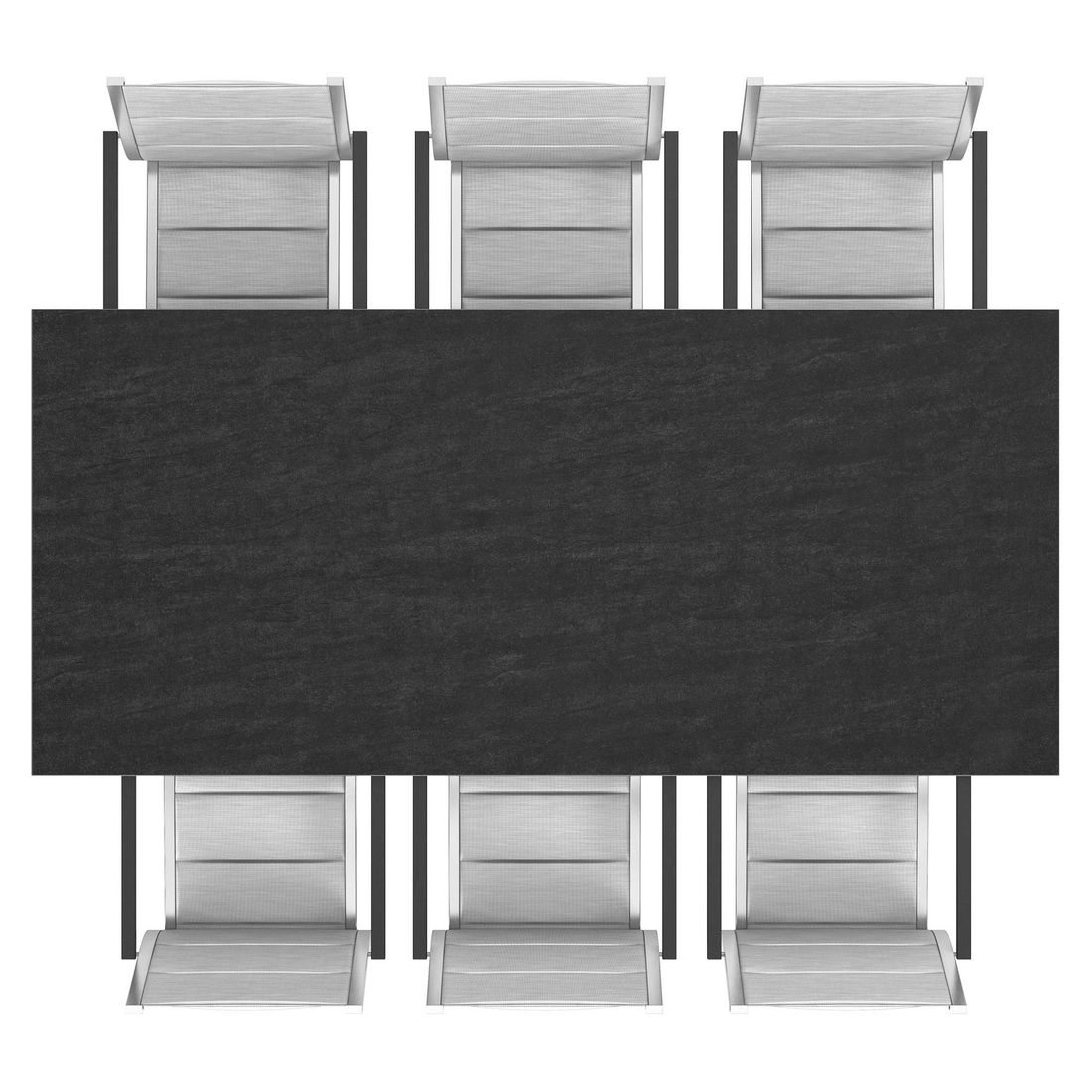 Stern Cardiff Gartenmöbel-Set L (6 Plätze) mit OUTLIV. Tisch 220x100cm
