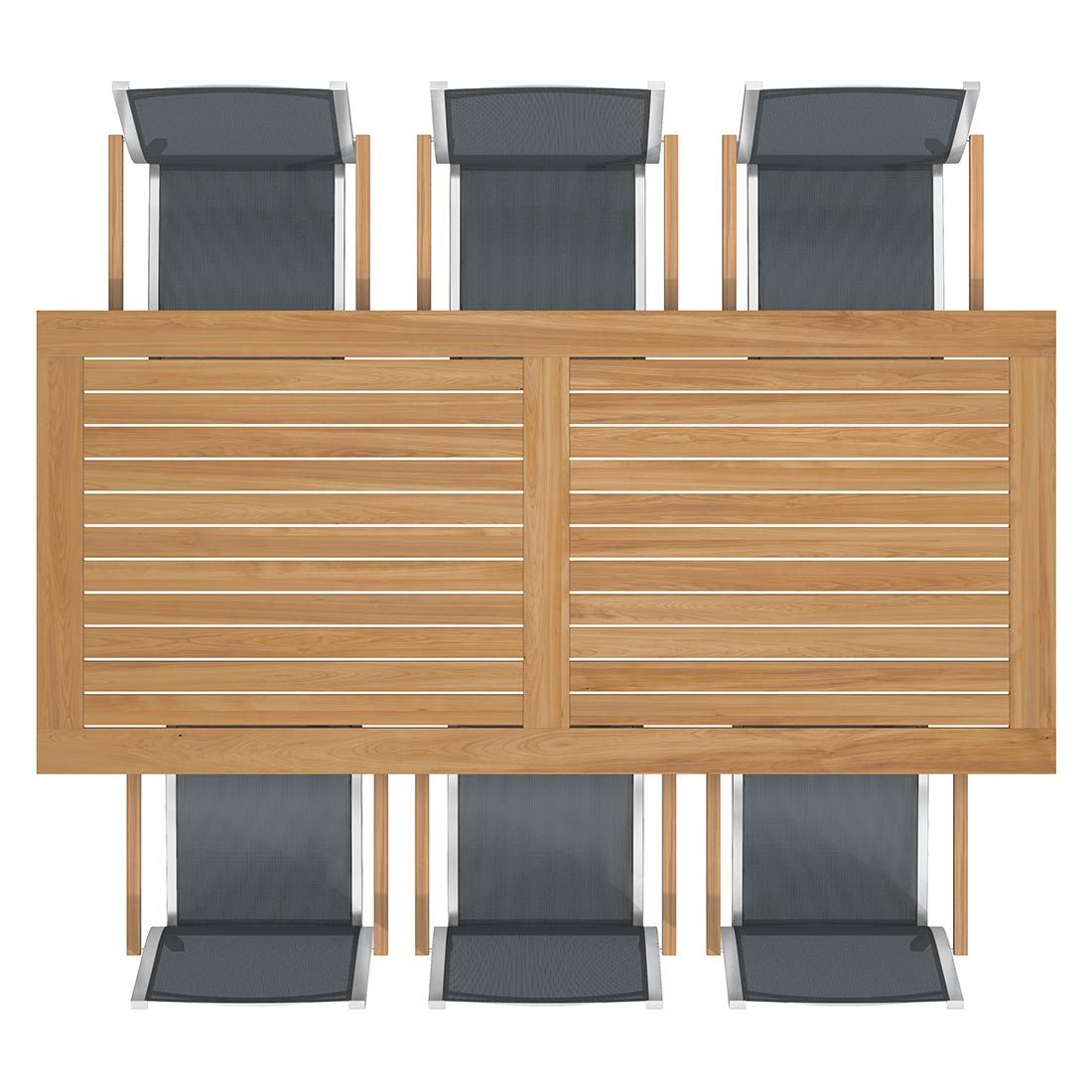Stern Cardiff Gartenmöbel-Set 7-tlg. Tisch 220x100cm