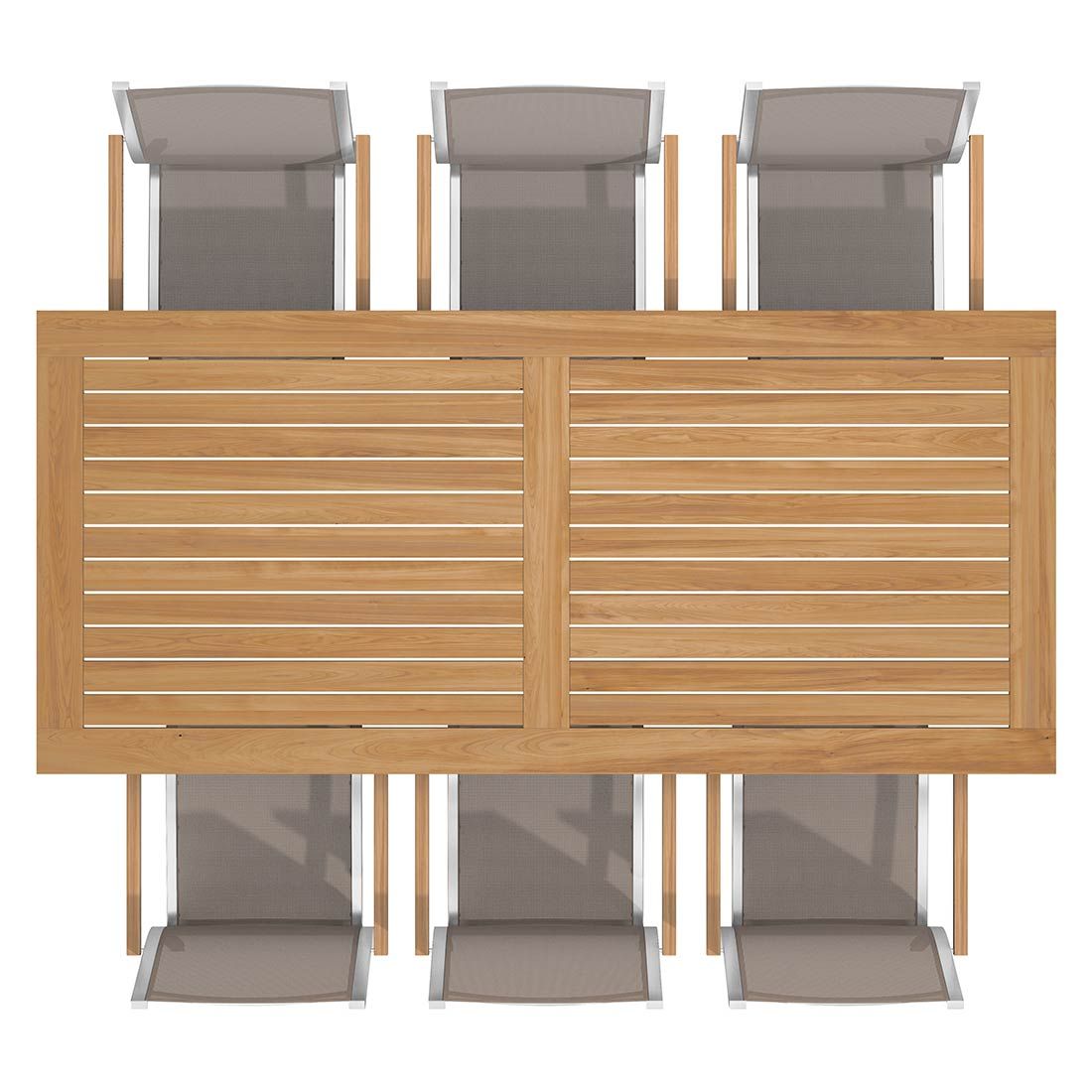 Stern Cardiff Gartenmöbel-Set 7-tlg. mit OUTLIV. Tisch 220x100cm