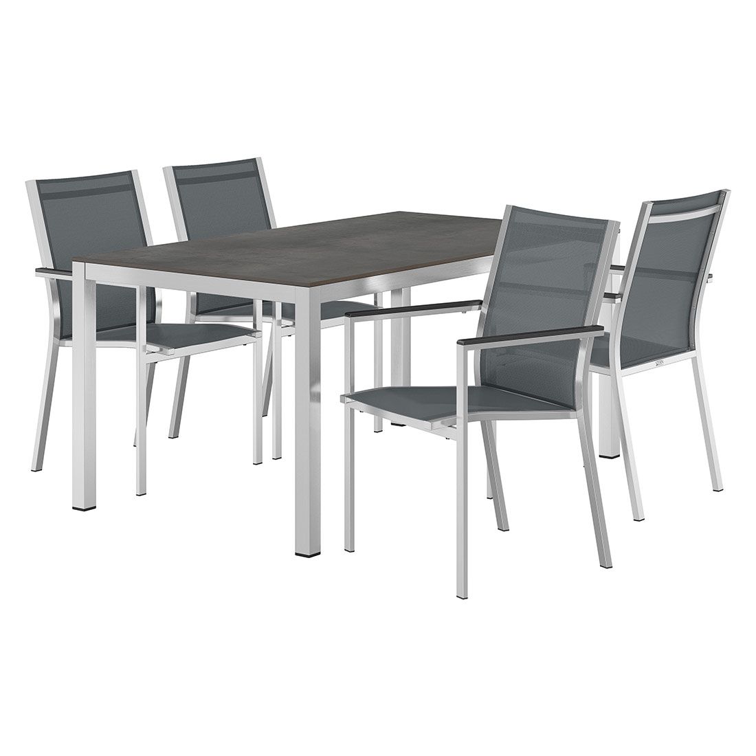 Stern Cardiff Gartenmöbel-Set M (4 Plätze) mit OUTLIV. Tisch 160x90cm