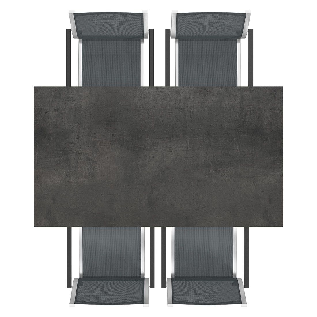 Stern Cardiff Gartenmöbel-Set M (4 Plätze) mit OUTLIV. Tisch 160x90cm