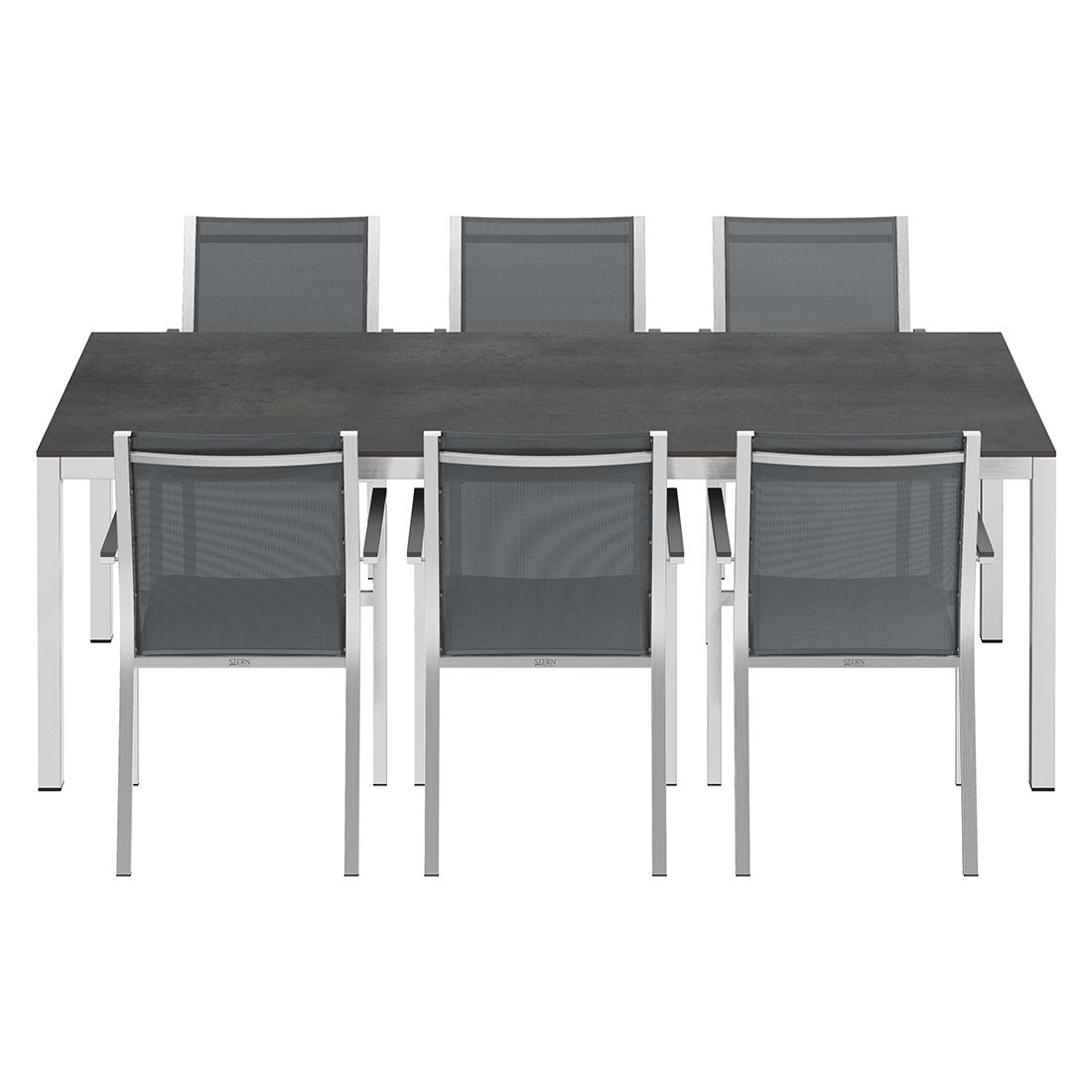 Stern Cardiff Gartenmöbel-Set L (6 Plätze) mit OUTLIV. Tisch 220x100cm