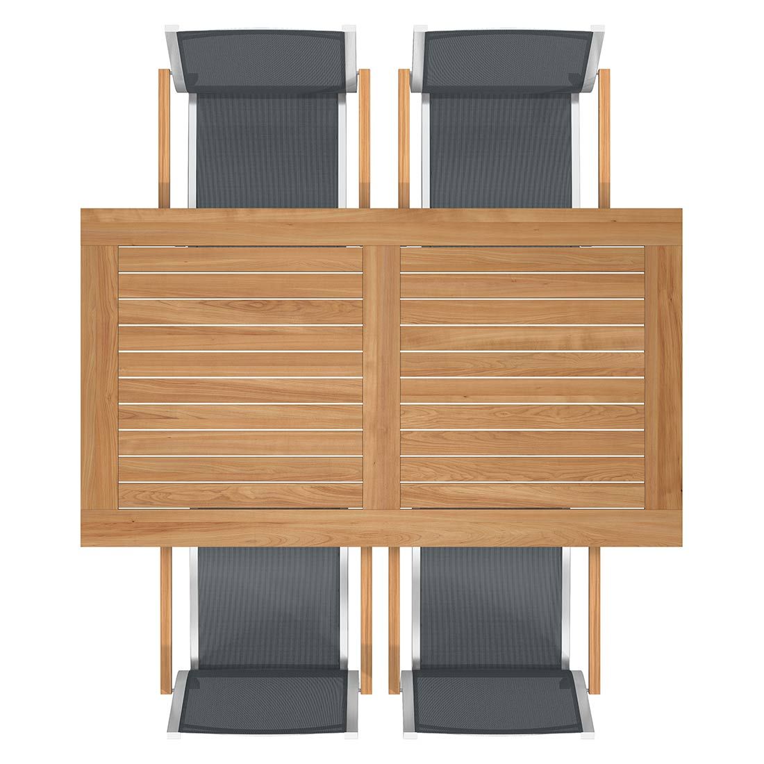 Stern Cardiff Gartenmöbel-Set M (4 Plätze) mit OUTLIV. Tisch 160x90cm