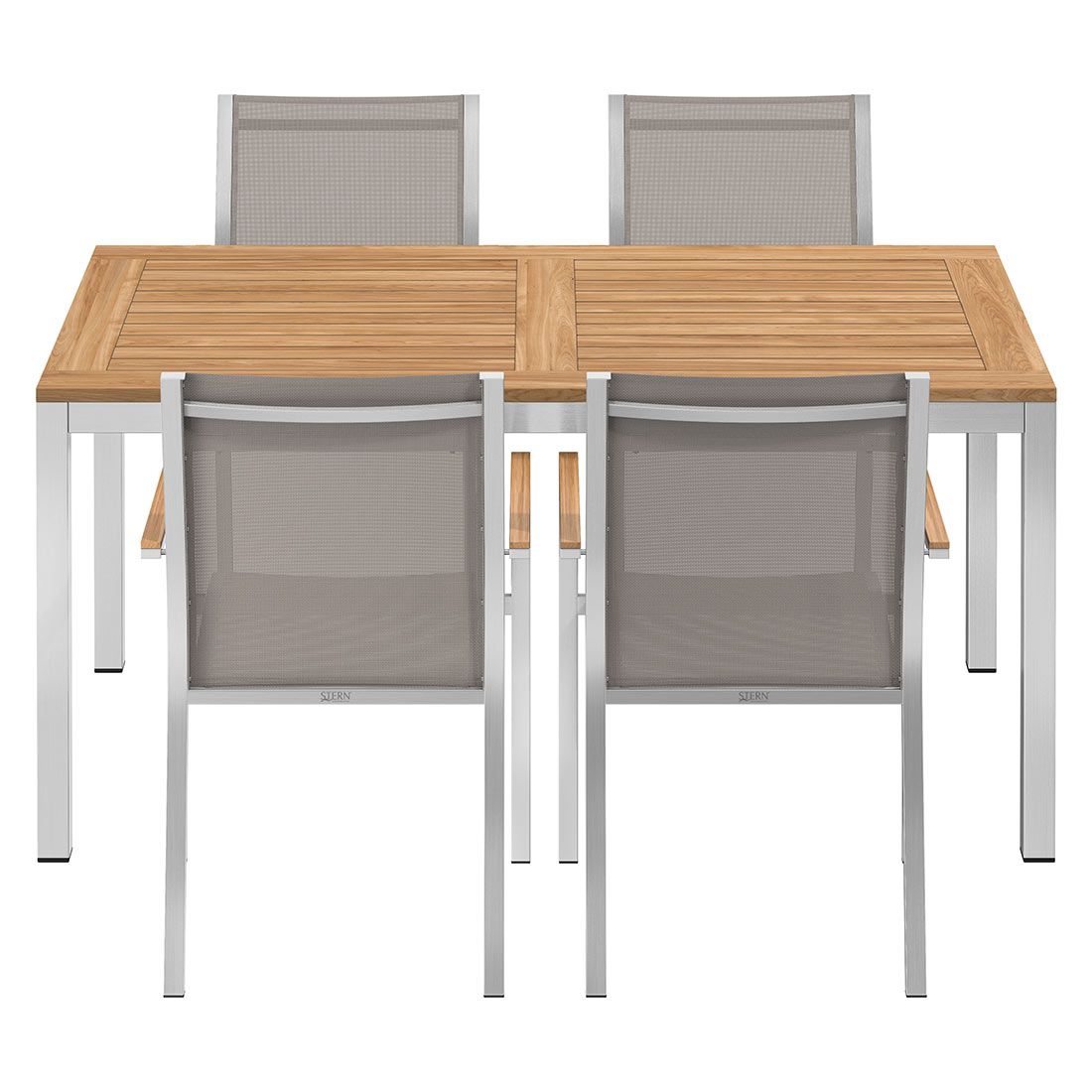 Stern Cardiff Gartenmöbel-Set M (4 Plätze) mit OUTLIV. Tisch 160x90cm