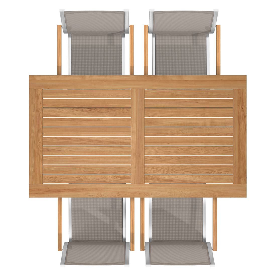 Stern Cardiff Gartenmöbel-Set M (4 Plätze) mit OUTLIV. Tisch 160x90cm