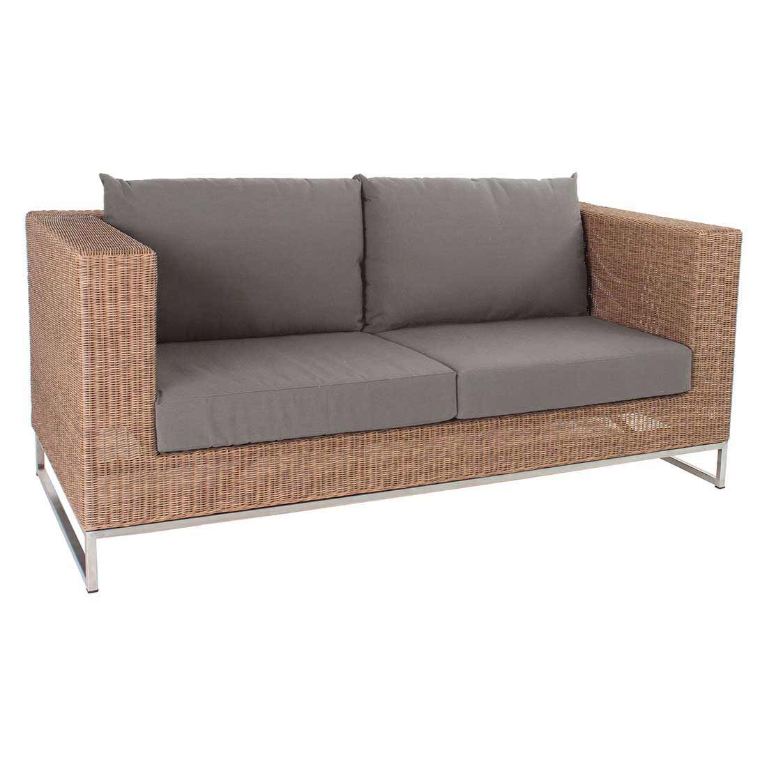 Stern Fontana Gartensofa Edelstahl/Geflecht