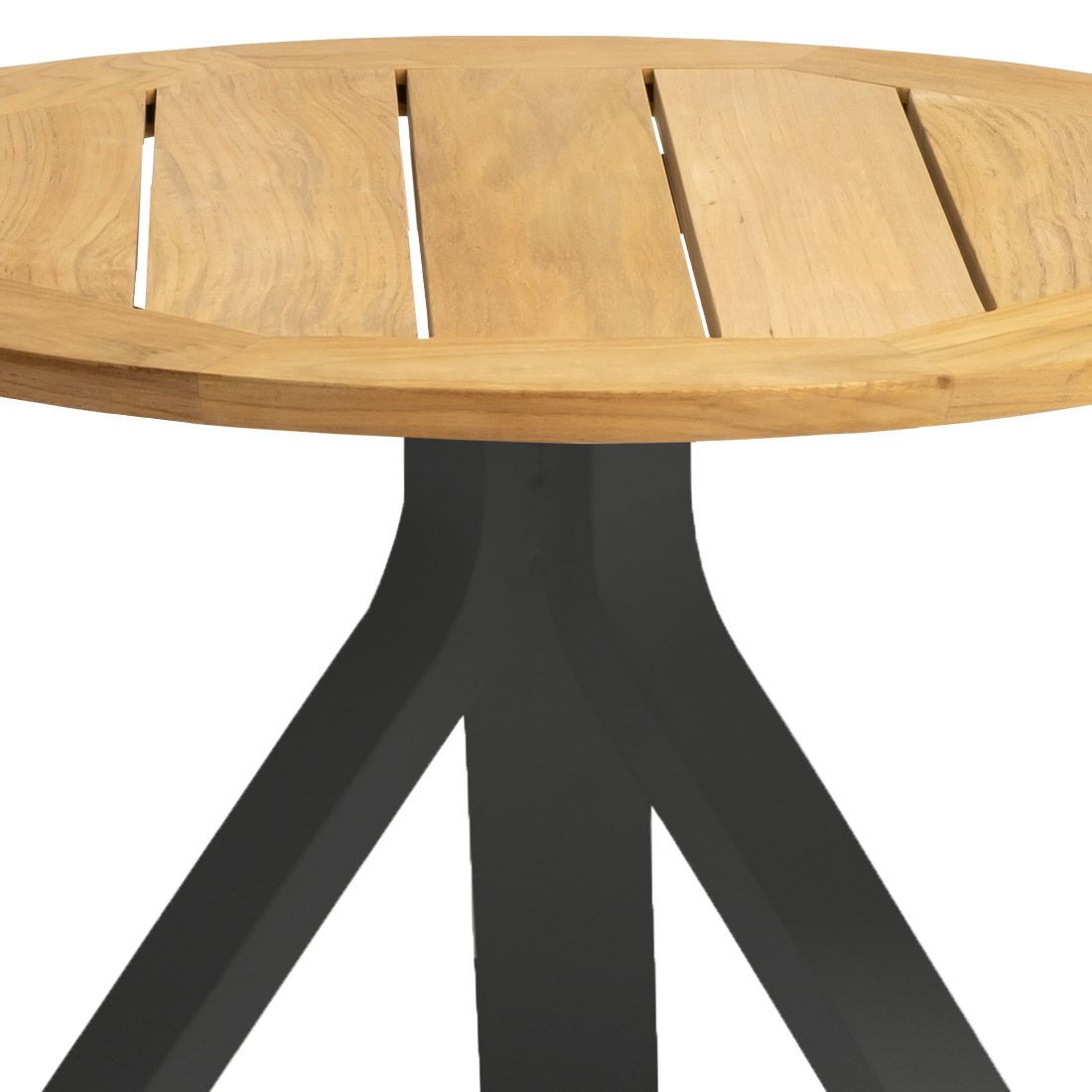 Stern Freddie Beistelltisch Aluminium/Teak