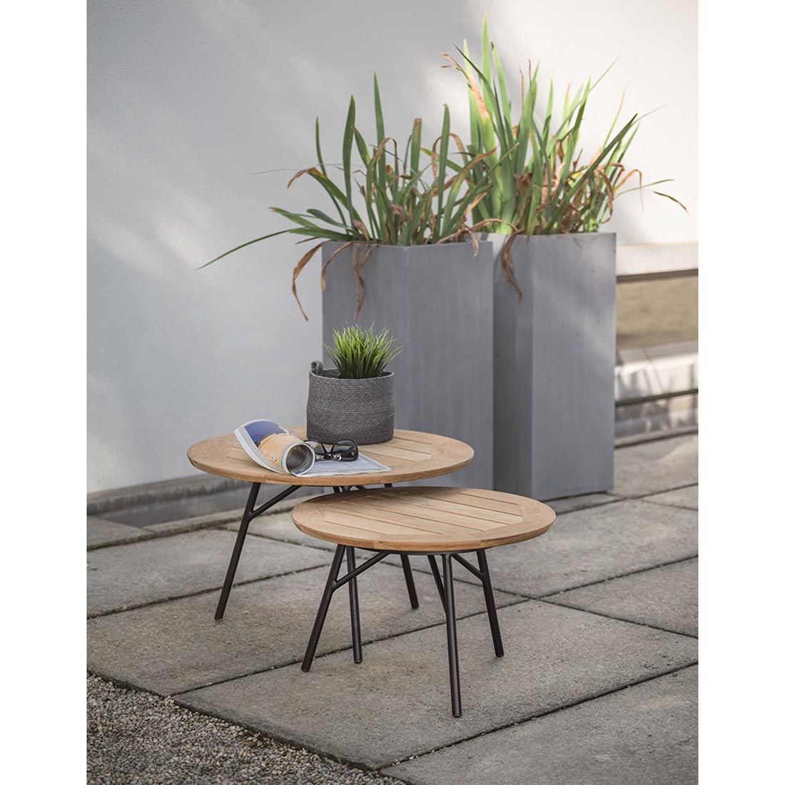 Stern Frida Beistelltisch Aluminium/Teak