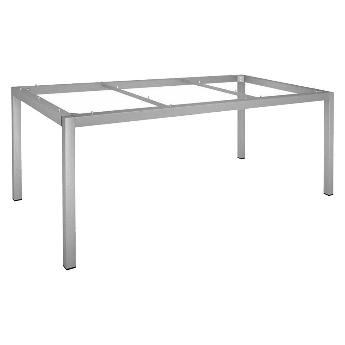 Stern Gartentisch 200x100cm Edelstahl/Silverstar 2.0