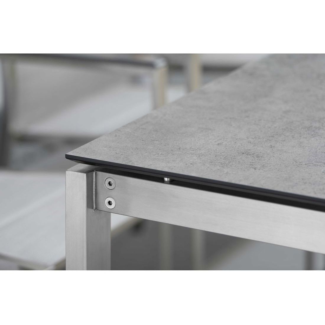 Stern Gartentisch 200x100cm Edelstahl/Silverstar 2.0