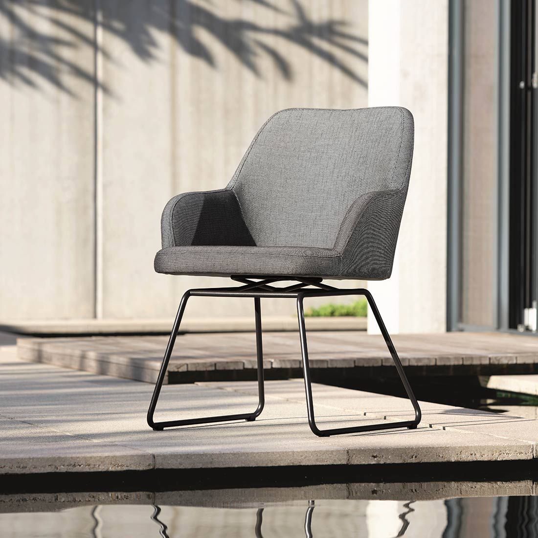 Stern Hector VIP Gartensessel Edelstahl/Polyacryl