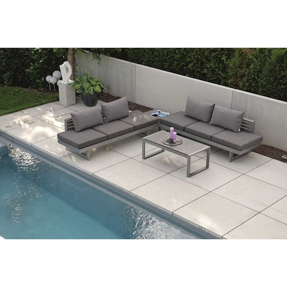 Stern New Holly Gartenloungesofa Aluminium/Kunstfaser