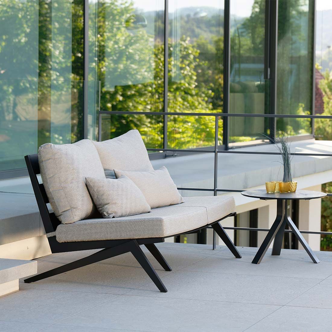 Stern Jackie Gartenloungesofa Aluminium/Polyacryl