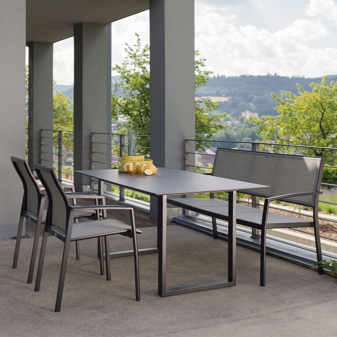 Stern Kari Gartenmöbel-Set M (4 Plätze) Tisch 160x90cm