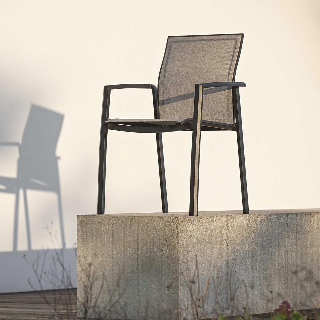 Stern Kari Stapelsessel Aluminium/Textilene
