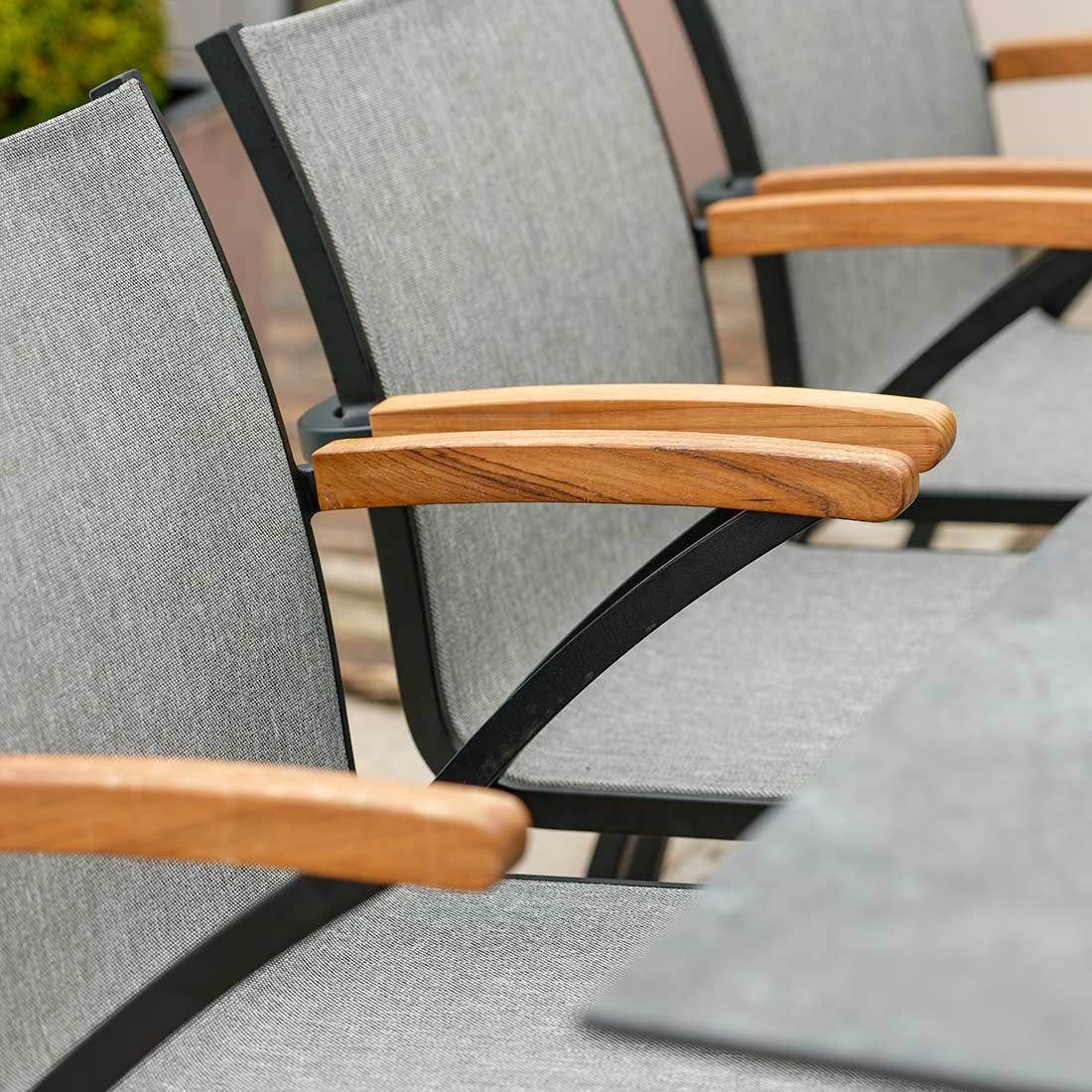 Stern Laris Gartenmöbelset 7-tlg. mit Tisch 220x100cm