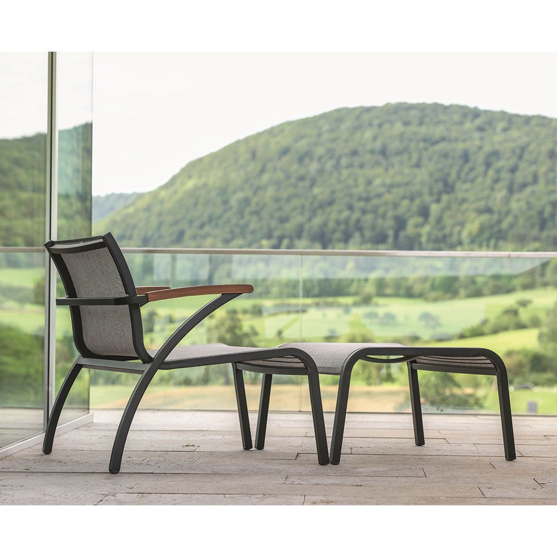 Stern Laris Lounge Sessel Aluminium/Textilene