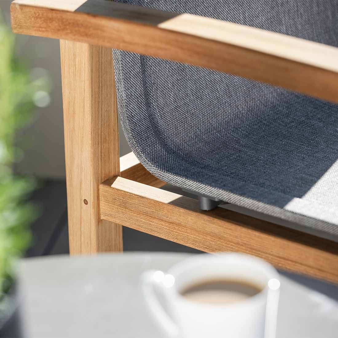 Stern Leah Gartensessel Teak/Textilene
