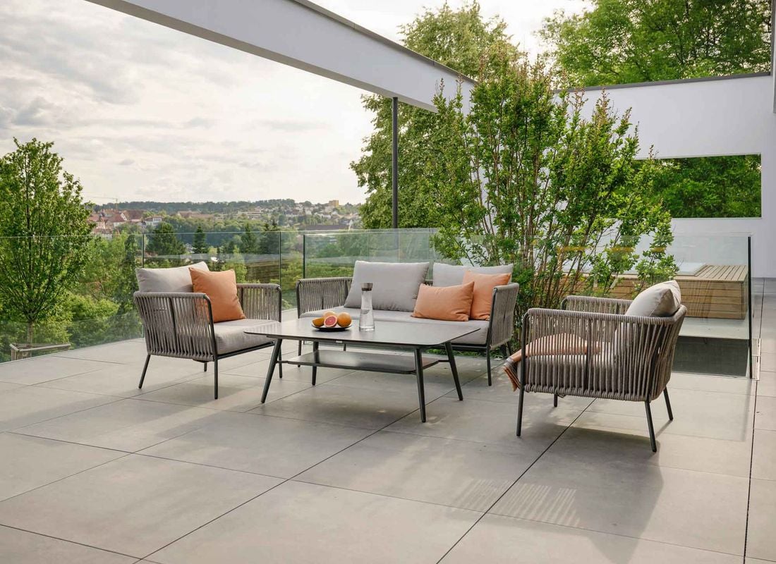 Stern Marla Gartenloungesofa Aluminium/Rope