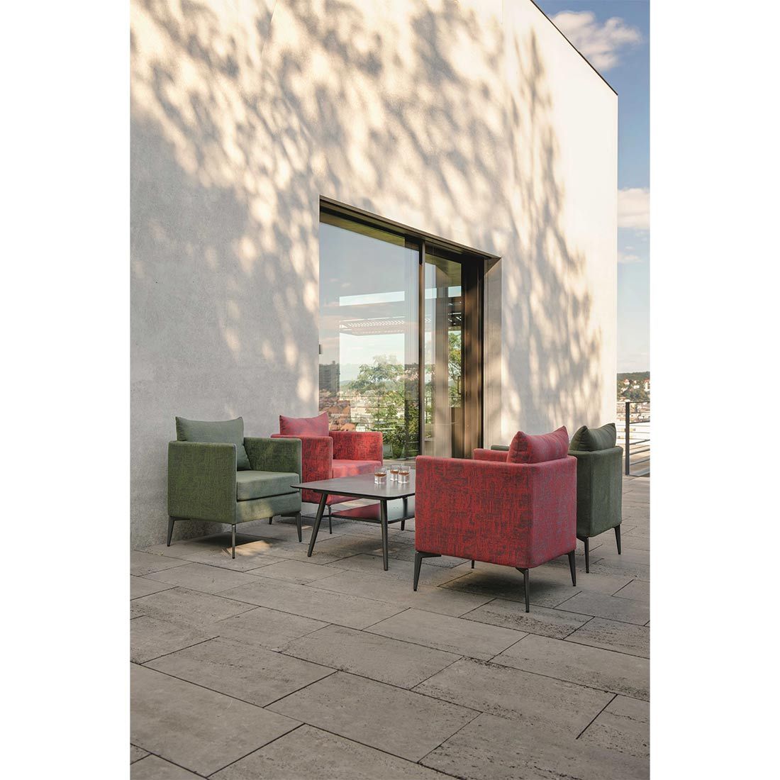 Stern Marta Diningsessel Aluminium/Outdoorstoff