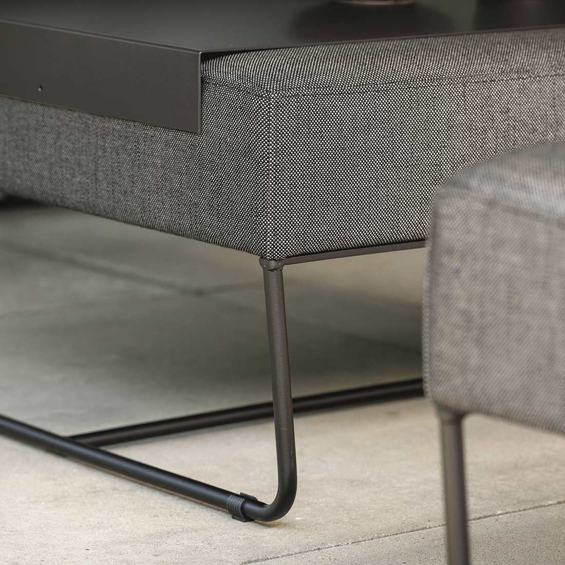 Stern Mia Lounge Hocker Edelstahl/Outdoorstoff