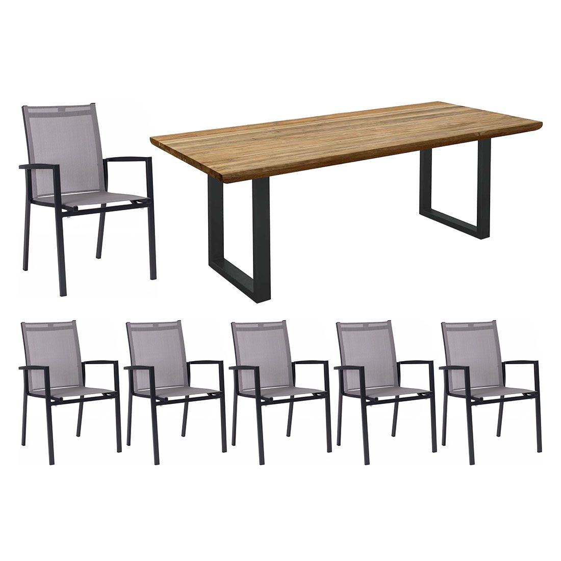 Stern New Levanto Gartenmöbel-Set L (6 Plätze) mit OUTLIV. Tisch 200x100cm