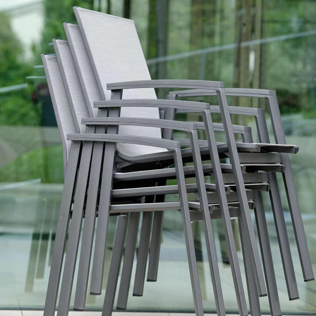 Stern New Top Gartenmöbelset 5-tlg. mit Tisch 160x90cm