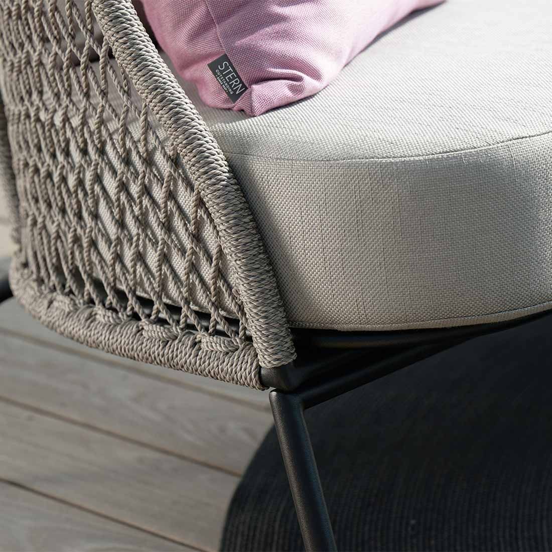Stern Odea 3-Sitzersofa Aluminium/Rope/Polyacryl
