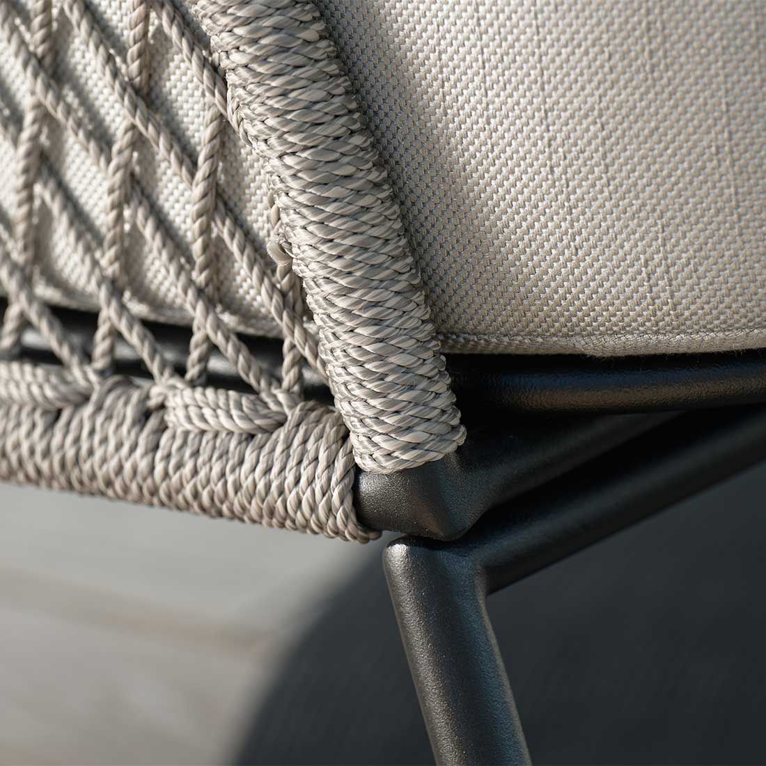 Stern Odea 3-Sitzersofa Aluminium/Rope/Polyacryl