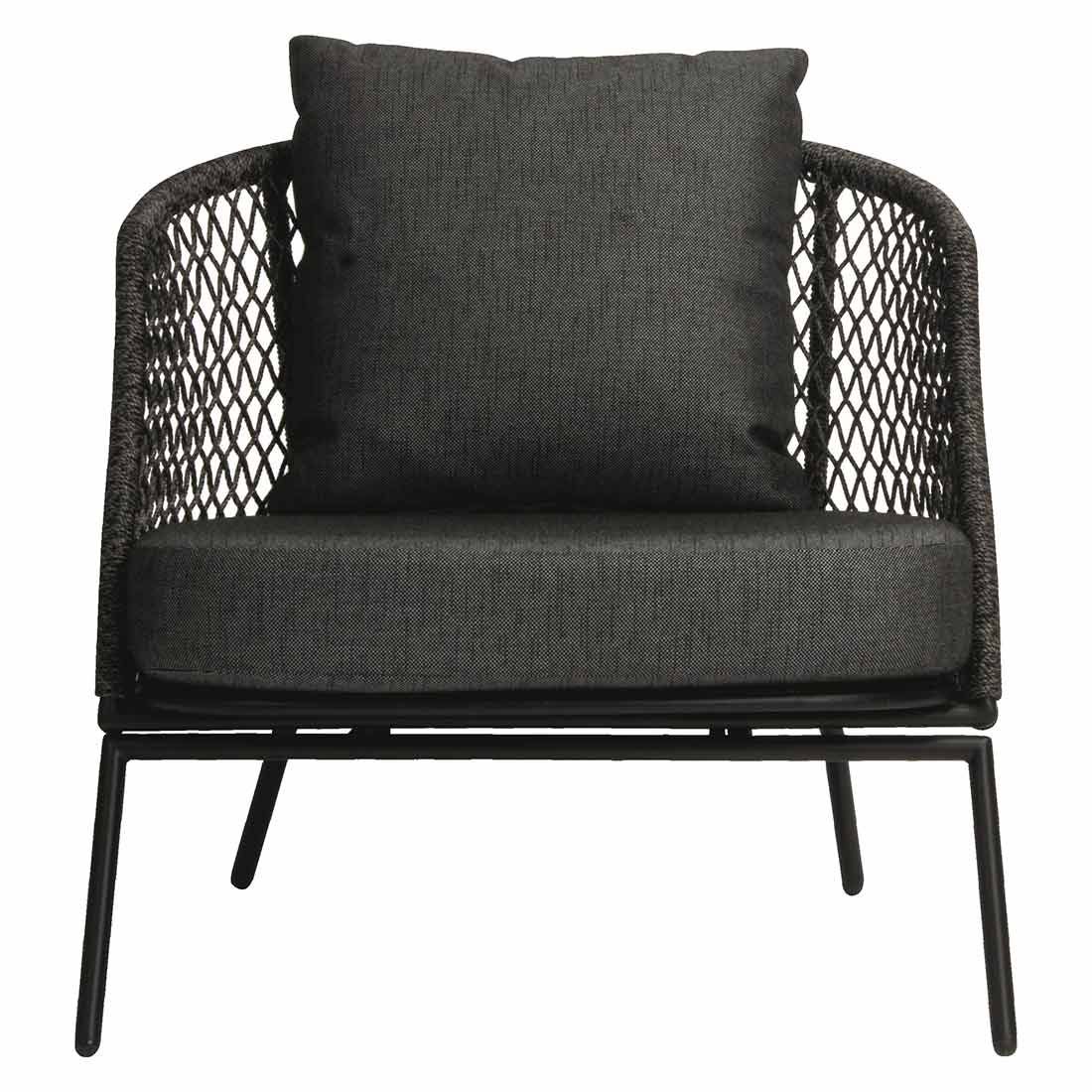 Stern Odea Loungesessel Aluminium/Kordel inkl. Kissen