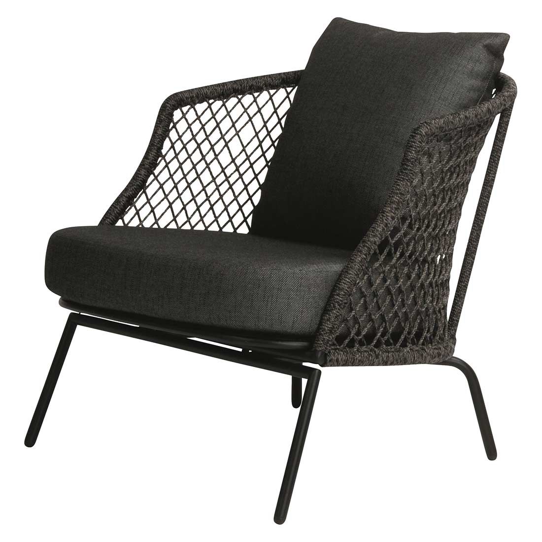 Stern Odea Loungesessel Aluminium/Kordel inkl. Kissen