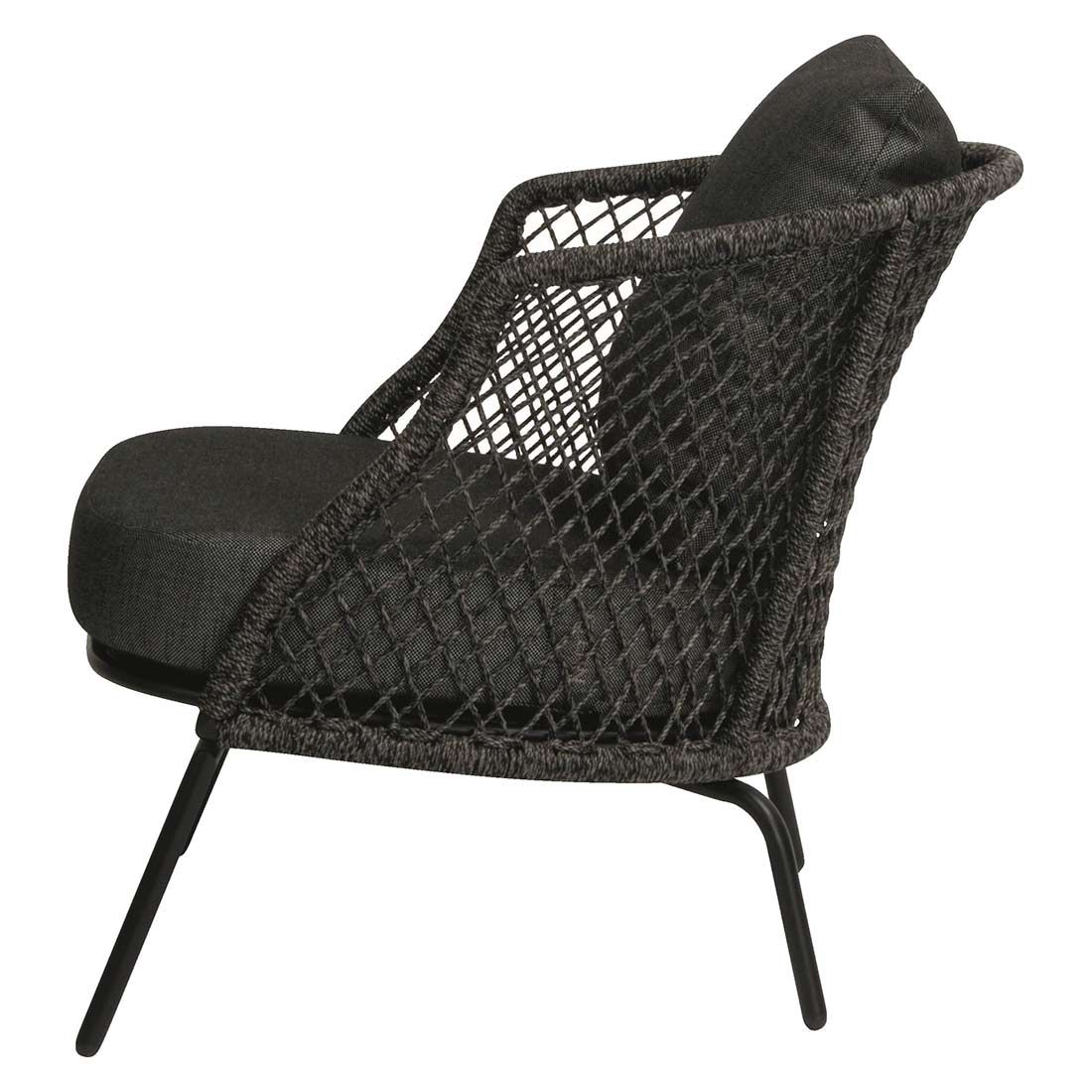 Stern Odea Loungesessel Aluminium/Kordel inkl. Kissen