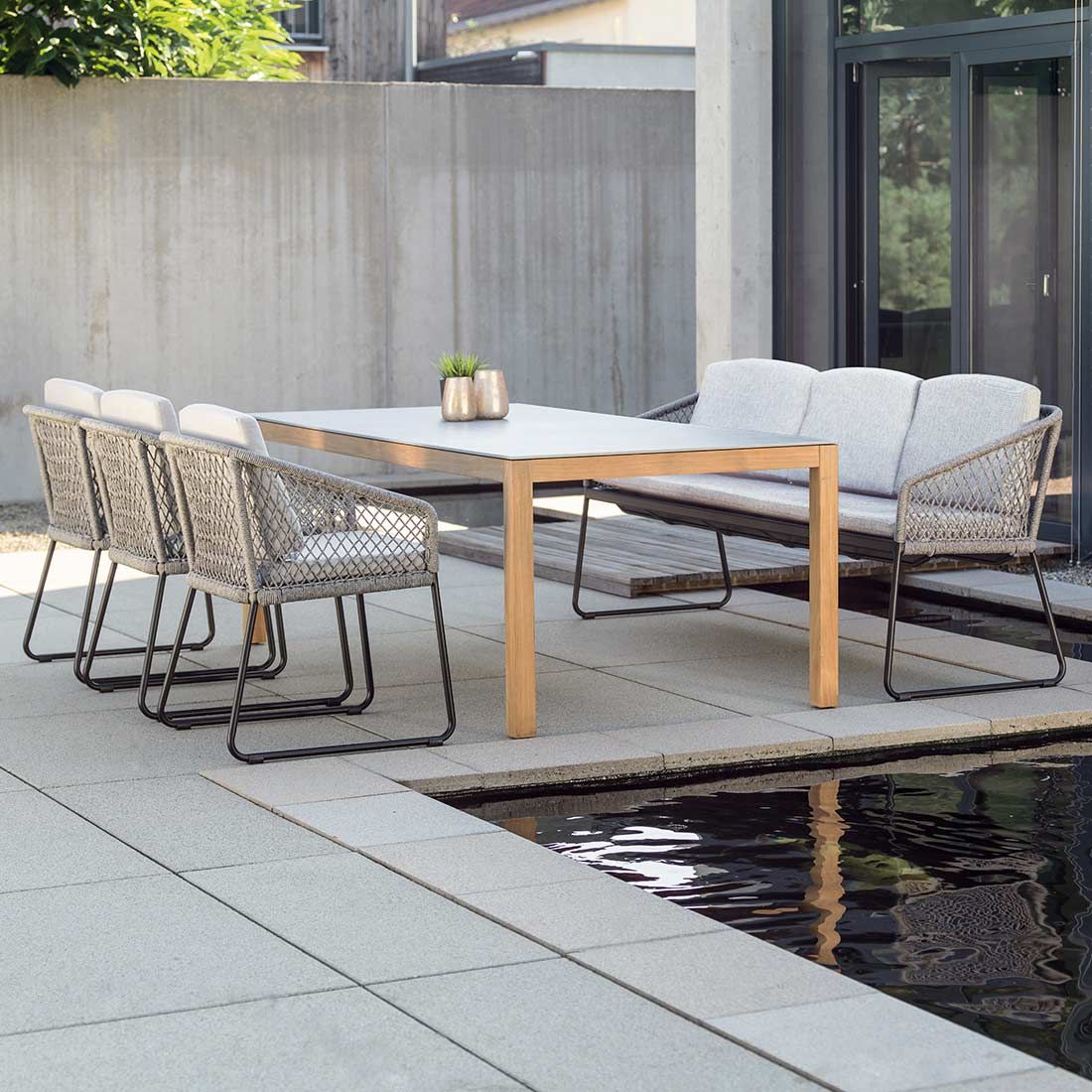 Stern Odea Gartenmöbel-Set L (6 Plätze) Tisch 200x100cm
