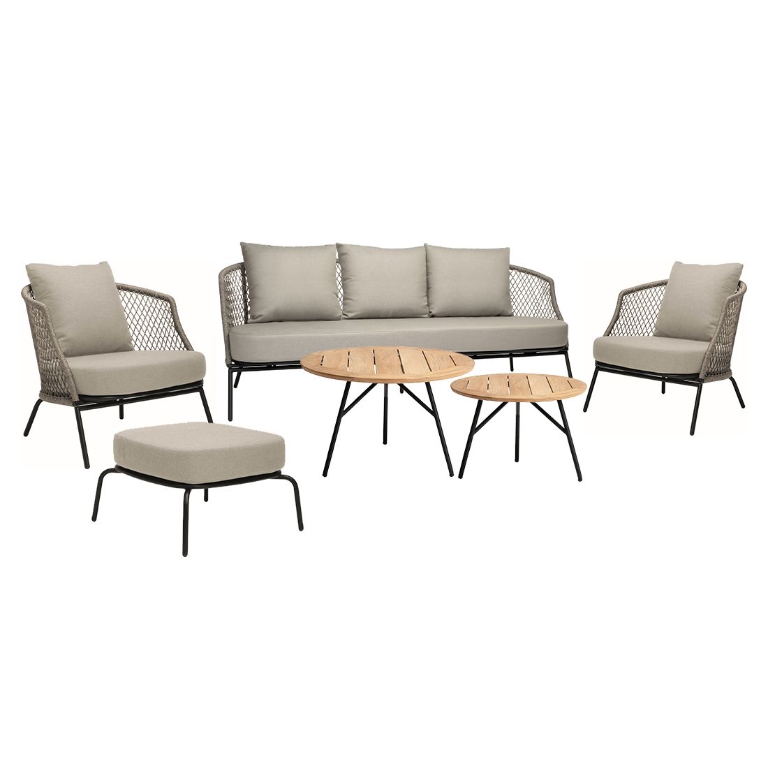 Stern Odea Loungeset Aluminium/Outdoorstoff