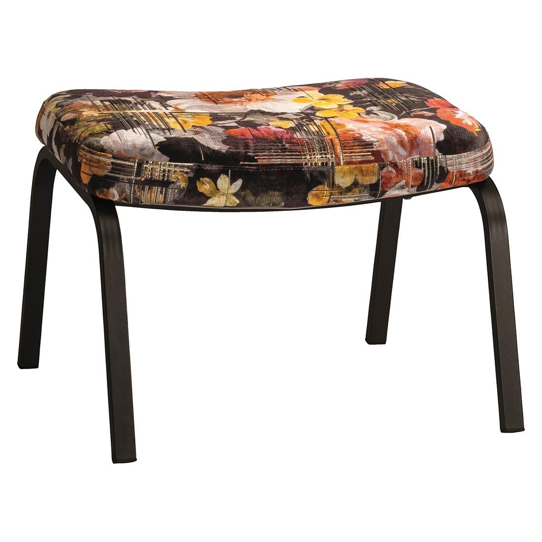 Stern Stan Flower Loungesessel inkl. Hocker Aluminium/Stoff