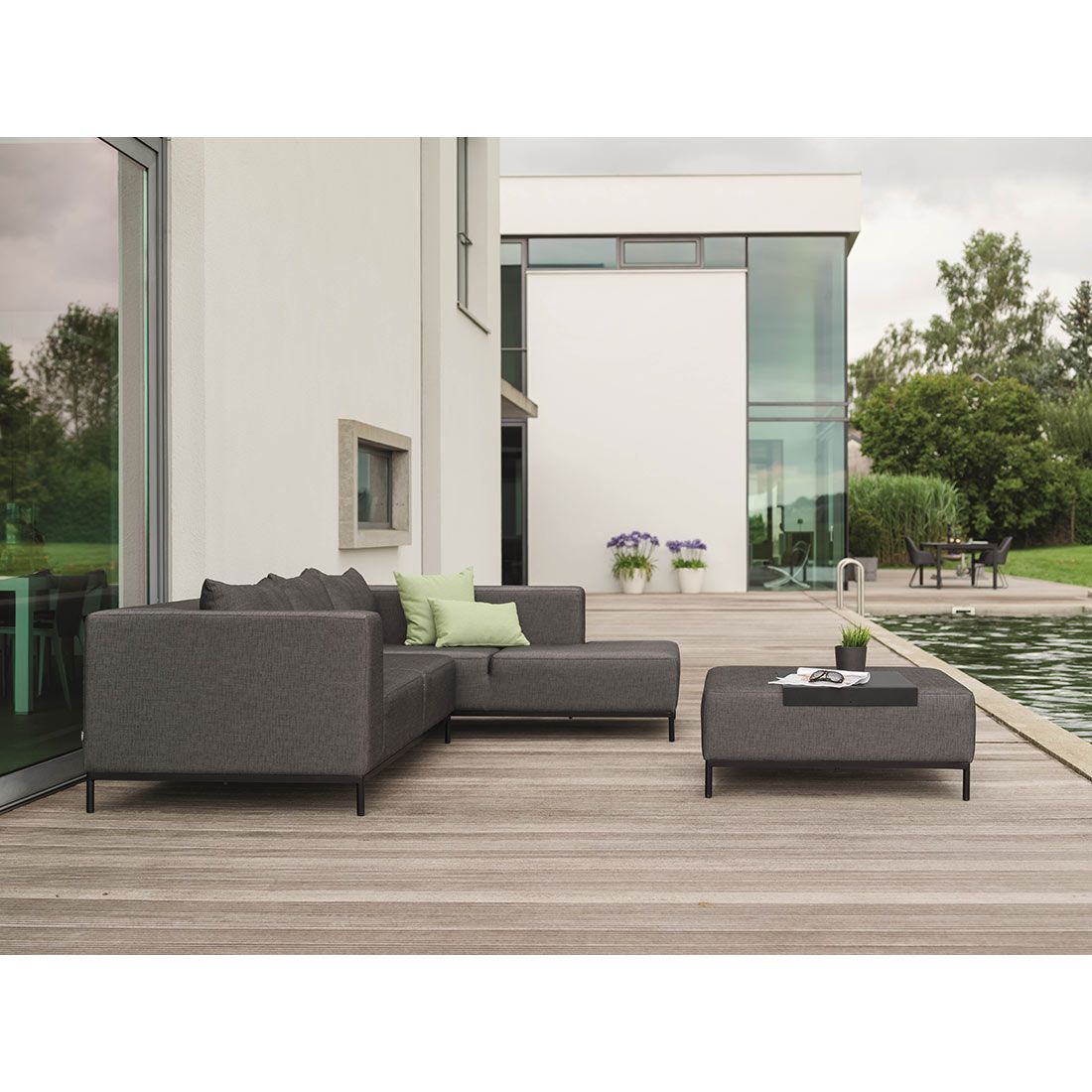 Stern Taavi Gartenloungesofa Aluminium/Polyacryl