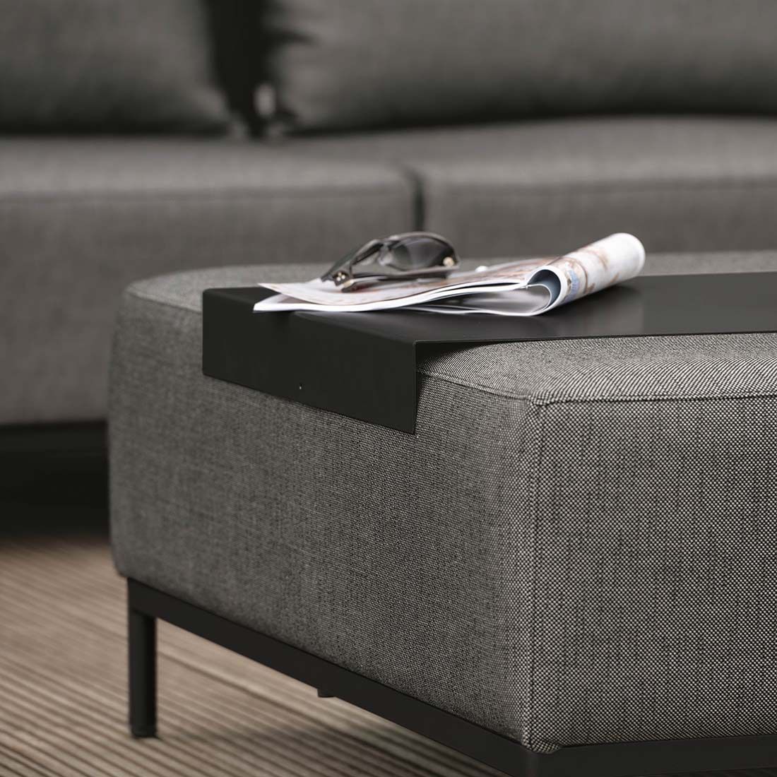 Stern Taavi Hocker Aluminium/Outdoorstoff